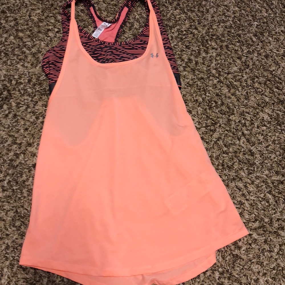Under Armour tank with sports bra
